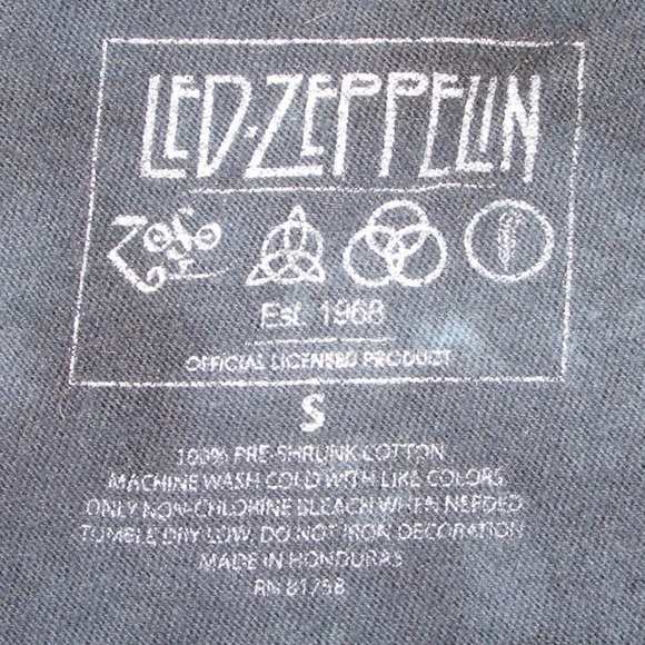 LED ZEPPELIN Tshirt, S, Tie Dye, Swan Song logo - Picture 7 of 7